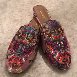 Wanted Slip On Blush Printed Flats